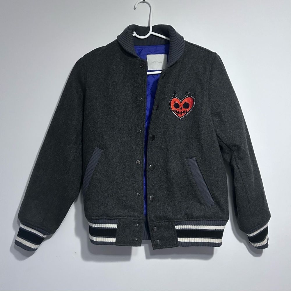 NWOT Vintage World Wide Love Japanese Embroidered Varsity Jacket